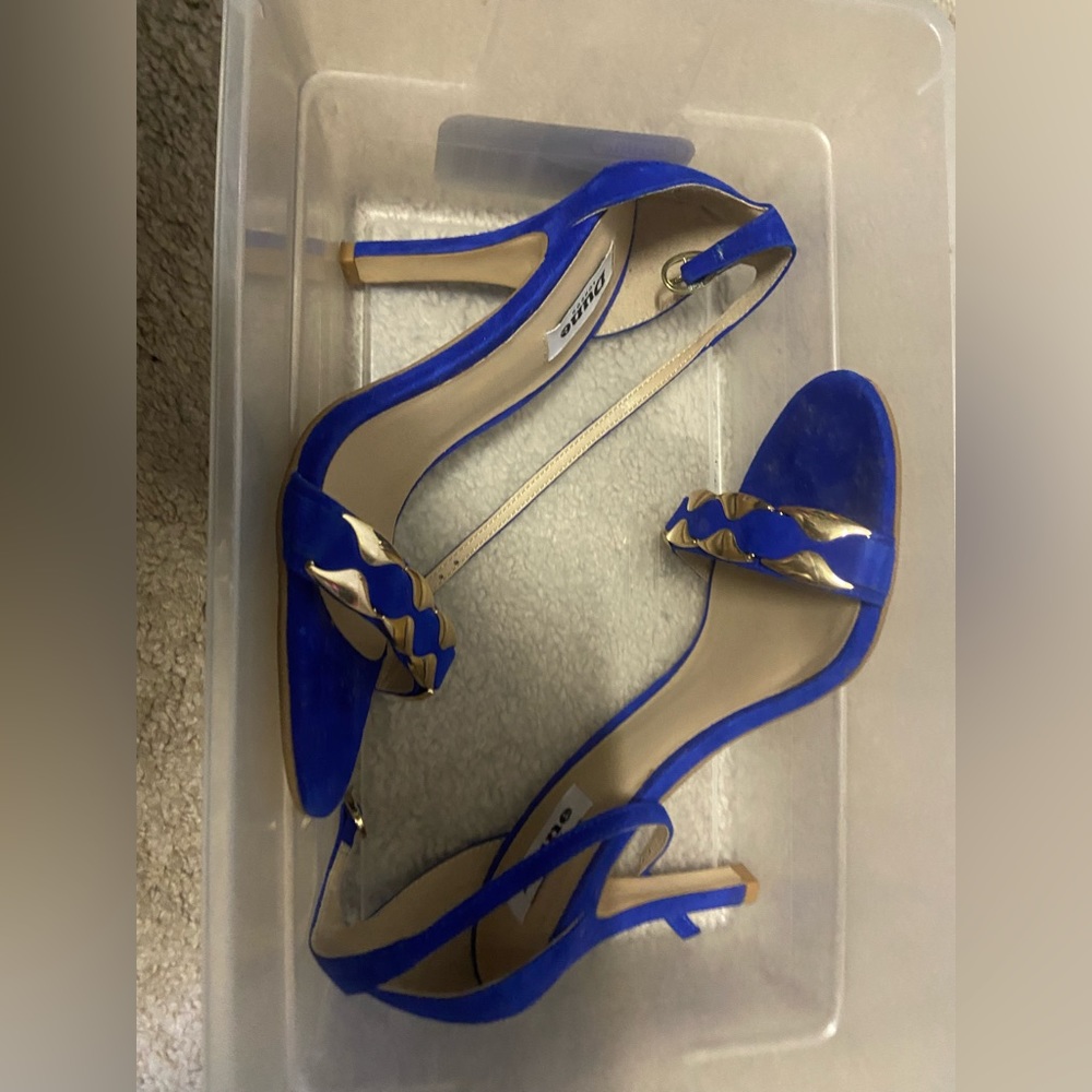Dune blue suede shoes
